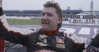 Brenden Queen’s Victory Lane interview from Michigan International Speedway